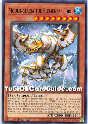 Yu-Gi-Oh Card: Moulinglacia the Elemental Lord
