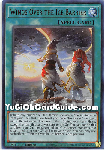 Yu-Gi-Oh Card: Winds Over the Ice Barrier