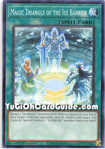 Yu-Gi-Oh Card: Magic Triangle of the Ice Barrier