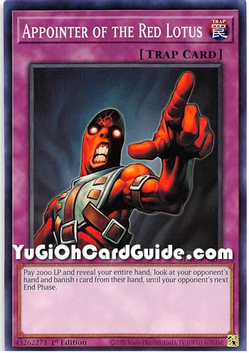 Yu-Gi-Oh Card: Appointer of the Red Lotus