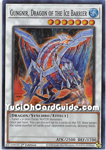 Yu-Gi-Oh Card: Gungnir, Dragon of the Ice Barrier