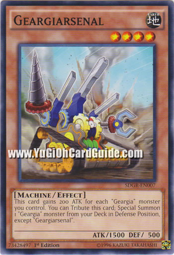 Yu-Gi-Oh Card: Geargiarsenal