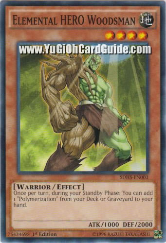 Yu-Gi-Oh Card: Elemental HERO Woodsman