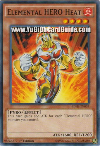 Yu-Gi-Oh Card: Elemental HERO Heat