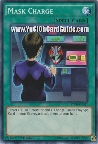 Yu-Gi-Oh Card: Mask Charge