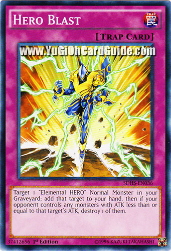Yu-Gi-Oh Card: Hero Blast