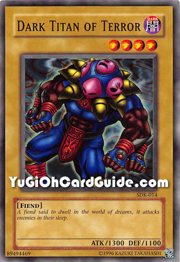 Yu-Gi-Oh Card: Dark Titan of Terror