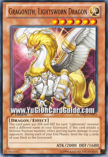 Yu-Gi-Oh Card: Gragonith, Lightsworn Dragon