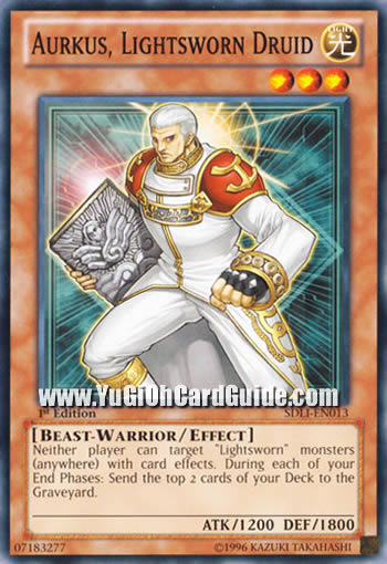 Yu-Gi-Oh Card: Aurkus, Lightsworn Druid