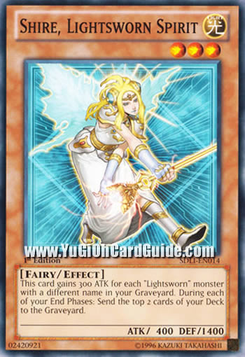 Yu-Gi-Oh Card: Shire, Lightsworn Spirit