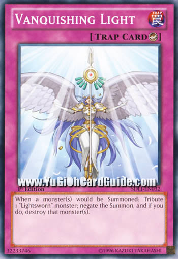 Yu-Gi-Oh Card: Vanquishing Light