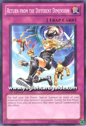 Yu-Gi-Oh Card: Return from the Different Dimension