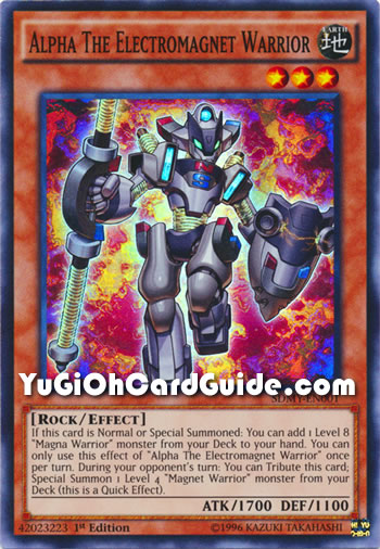 Yu-Gi-Oh Card: Alpha The Electromagnet Warrior