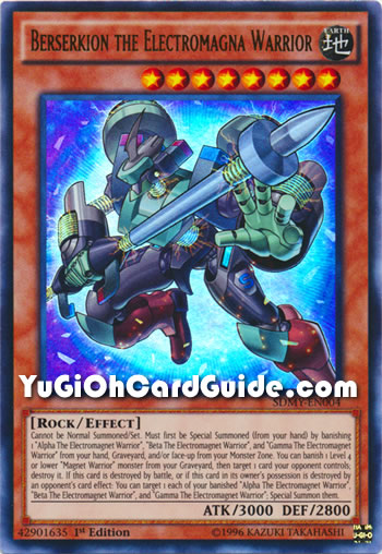Yu-Gi-Oh Card: Berserkion the Electromagna Warrior