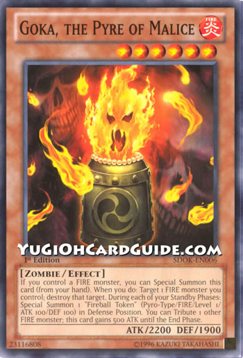Yu-Gi-Oh Card: Goka, the Pyre of Malice