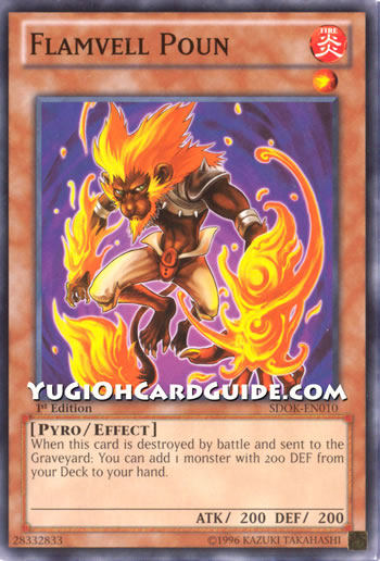 Yu-Gi-Oh Card: Flamvell Poun