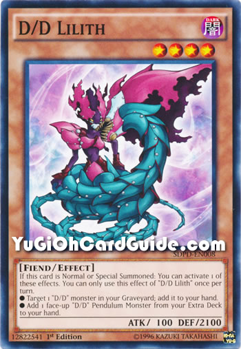 Yu-Gi-Oh Card: D/D Lilith