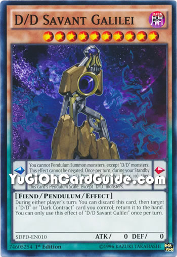 Yu-Gi-Oh Card: D/D Savant Galilei
