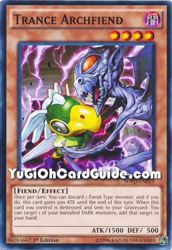 Yu-Gi-Oh Card: Trance Archfiend