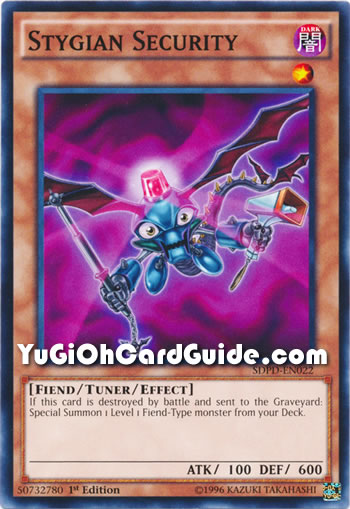 Yu-Gi-Oh Card: Stygian Security