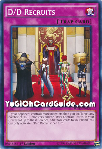 Yu-Gi-Oh Card: D/D Recruits
