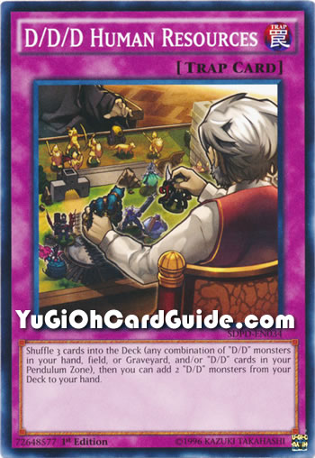 Yu-Gi-Oh Card: D/D/D Human Resources