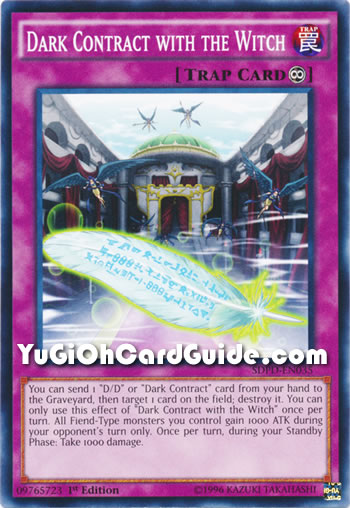 Yu-Gi-Oh Card: Dark Contract with the Witch