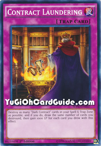 Yu-Gi-Oh Card: Contract Laundering
