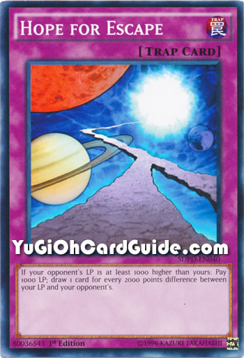 Yu-Gi-Oh Card: Hope for Escape