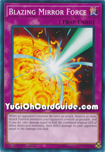 Yu-Gi-Oh Card: Blazing Mirror Force