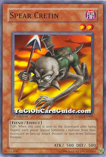 Yu-Gi-Oh Card: Spear Cretin