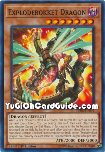 Yu-Gi-Oh Card: Exploderokket Dragon