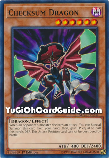 Yu-Gi-Oh Card: Checksum Dragon