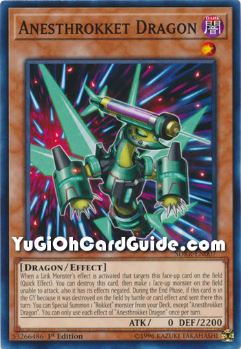 Yu-Gi-Oh Card: Anesthrokket Dragon