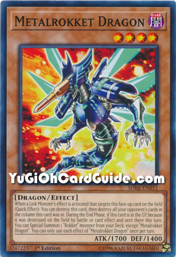 Yu-Gi-Oh Card: Metalrokket Dragon
