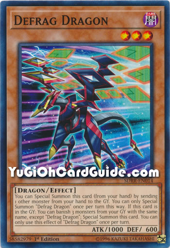 Yu-Gi-Oh Card: Defrag Dragon