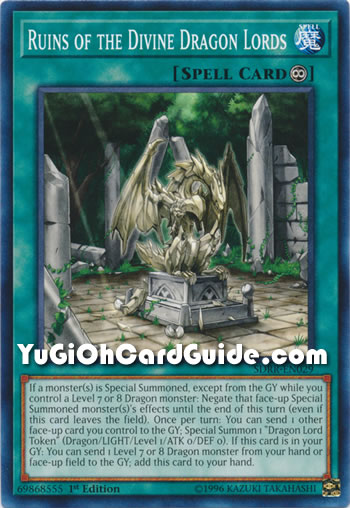 Yu-Gi-Oh Card: Ruins of the Divine Dragon Lords