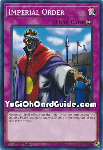 Yu-Gi-Oh Card: Imperial Order