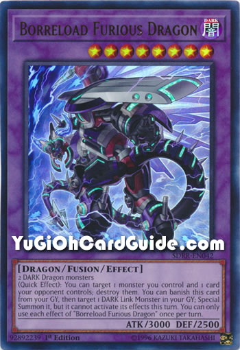 Yu-Gi-Oh Card: Borreload Furious Dragon