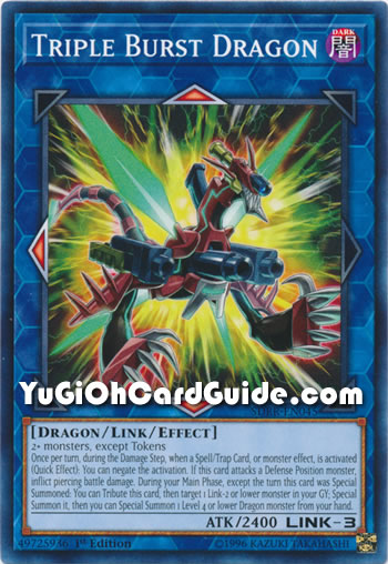 Yu-Gi-Oh Card: Triple Burst Dragon