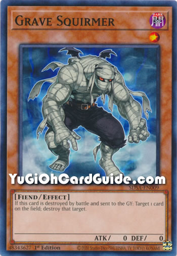 Yu-Gi-Oh Card: Grave Squirmer