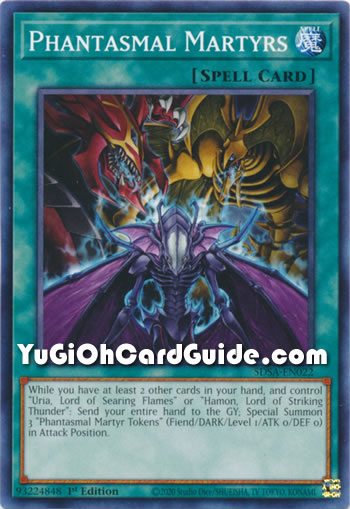 Yu-Gi-Oh Card: Phantasmal Martyrs