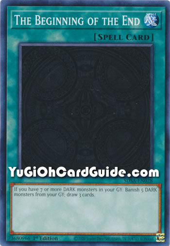 Yu-Gi-Oh Card: The Beginning of the End