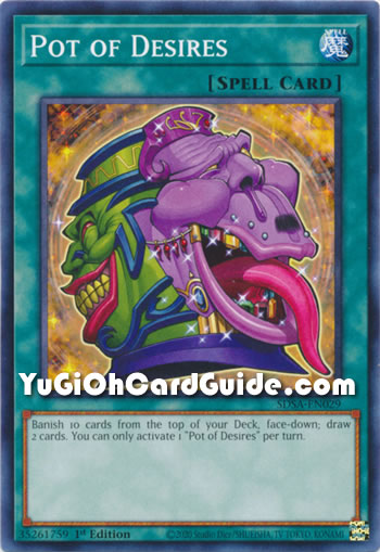 Yu-Gi-Oh Card: Pot of Desires