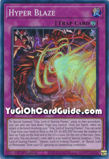 Yu-Gi-Oh Card: Hyper Blaze