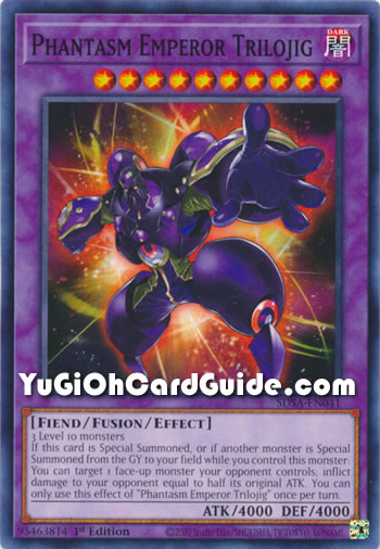 Yu-Gi-Oh Card: Phantasm Emperor Trilojig