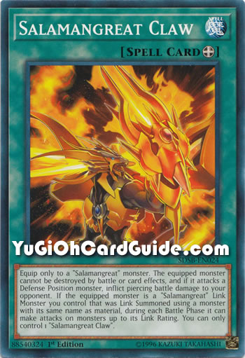Yu-Gi-Oh Card: Salamangreat Claw