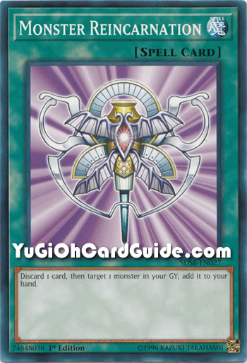 Yu-Gi-Oh Card: Monster Reincarnation