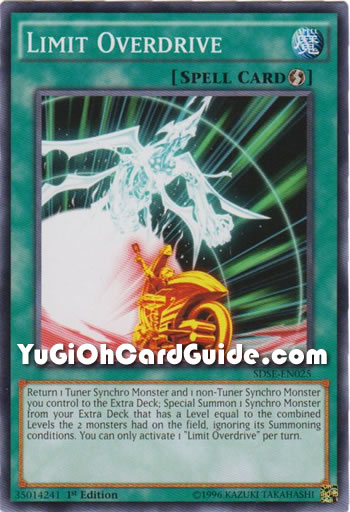 Yu-Gi-Oh Card: Limit Overdrive