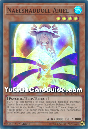 Naelshaddoll Ariel – SDSH-EN003 Super Rare 1st Edition – Yu-Gi-Oh Shaddoll Showdown Card - View #11